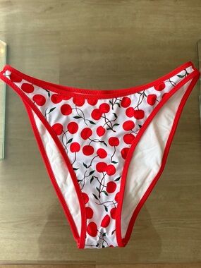 Heavy Manners Elsa Hosk Cherry Print Bikini Bottoms